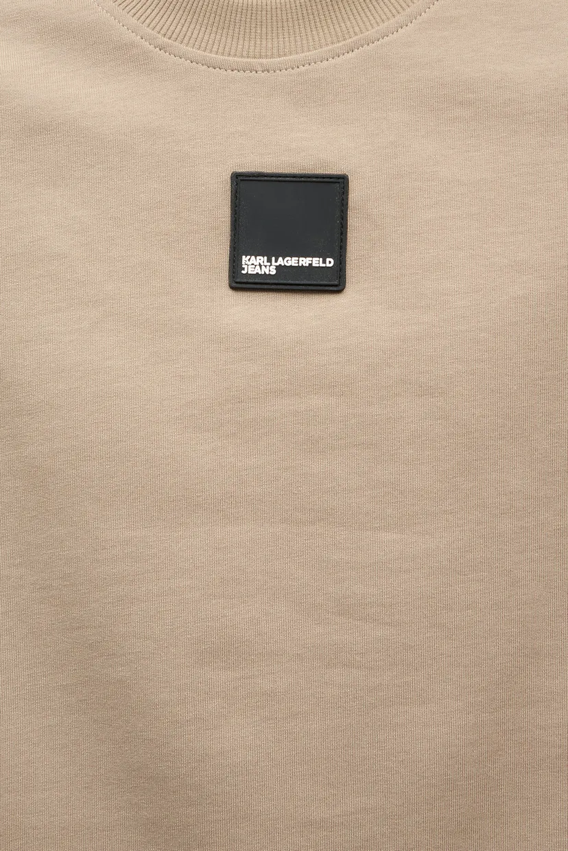 Чоловічий бежевий лонгслів REG LS CURVED HEM TEE 3