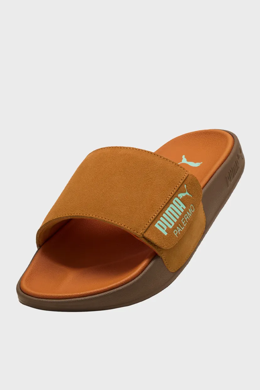 Оранжевые замшевые слайдеры Leadcat 2.0 Palermo Foil Slides Unisex 5