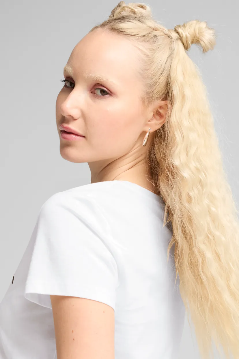 Женская белая футболка ESS No. 1 Logo Tee Women 5