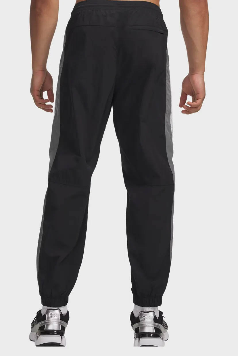 Мужские черные спортивные брюки UA Icon Wvn Track Jogger-BLK 3