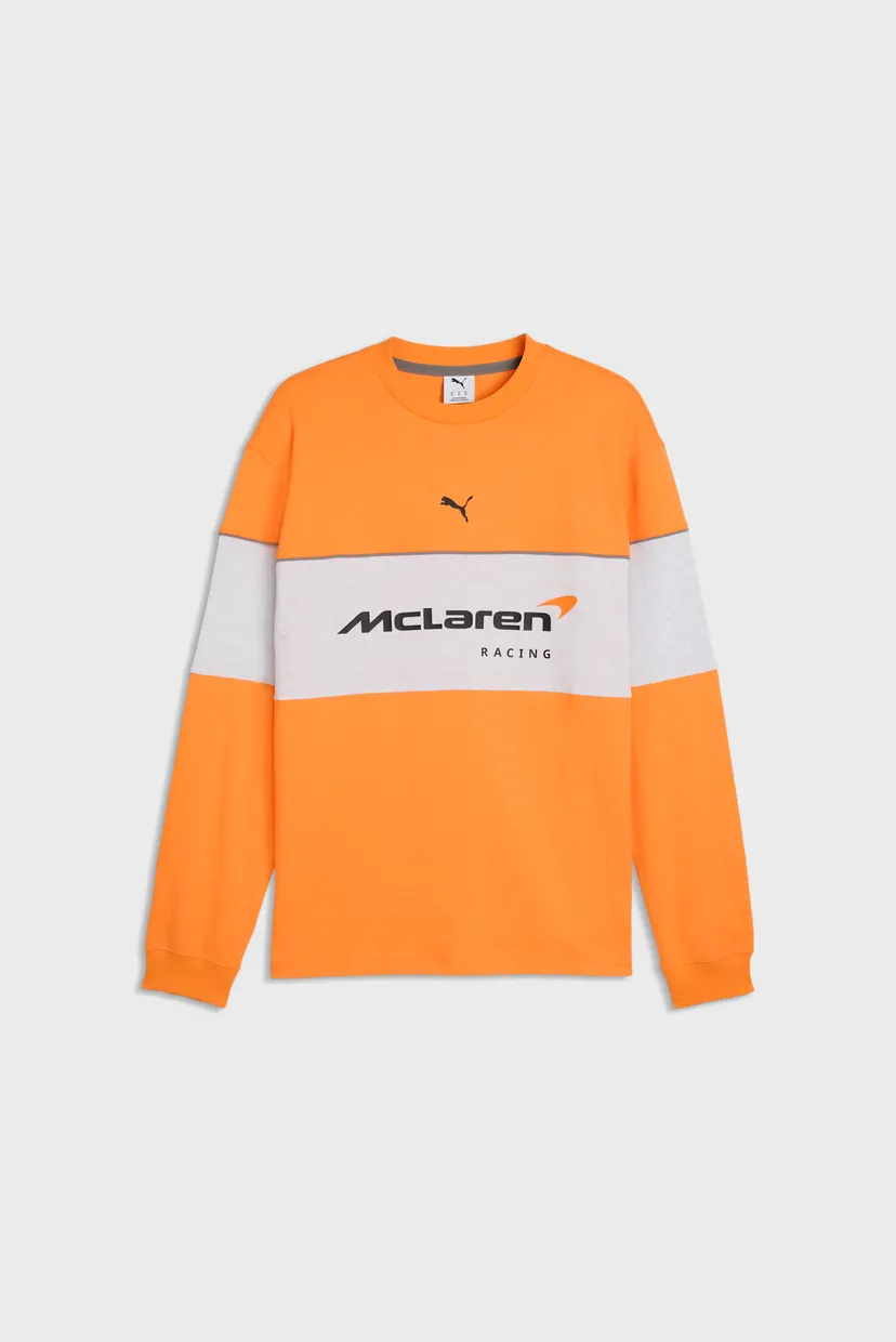 Чоловічий помаранчевий світшот McLAREN RACING Lifestyle Relaxed Sweatshirt Men 4