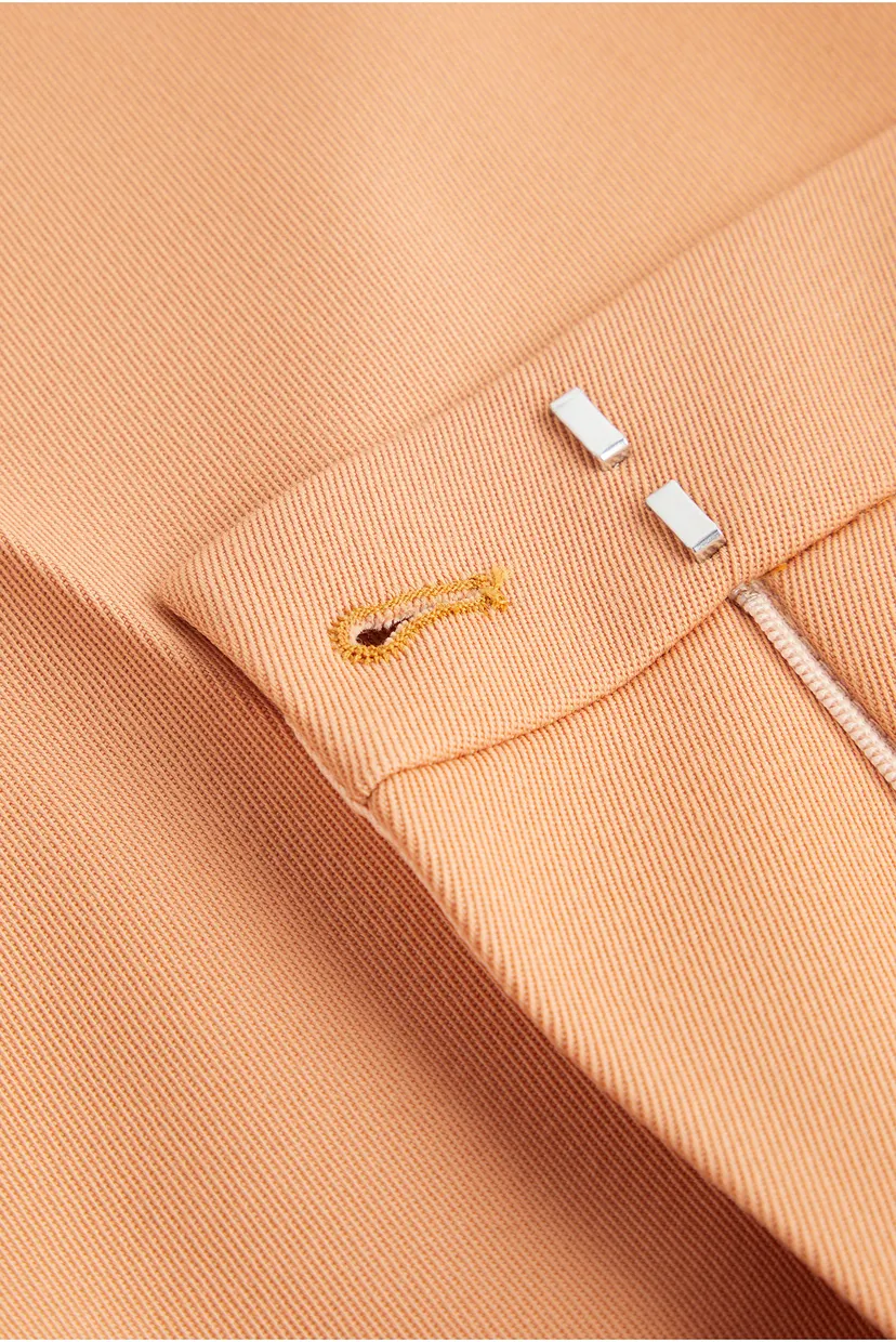 Жіночі помаранчеві брюки WOOL TWILL PLEATED STRAIGHT PANT 5