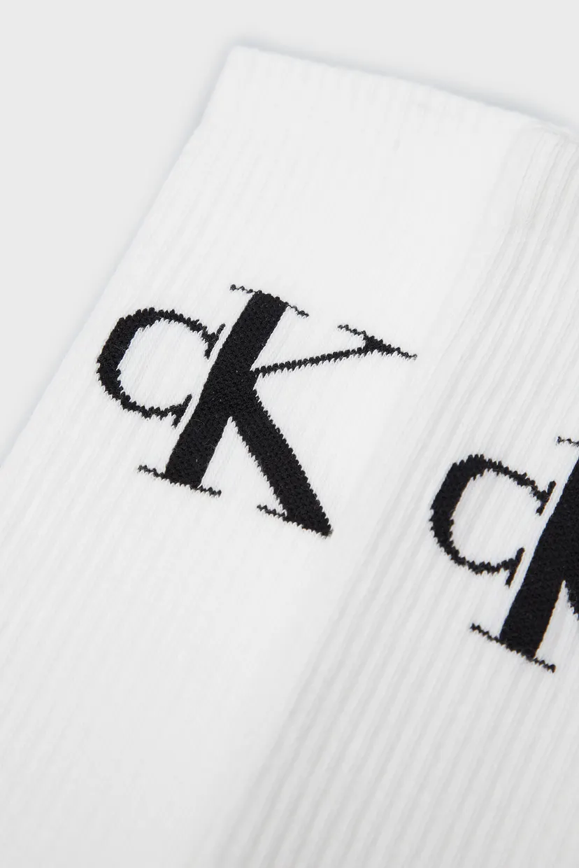 Чоловічі білі гольфи (2 пари) CKJ MEN SOCK 2P MONOGRAM 3
