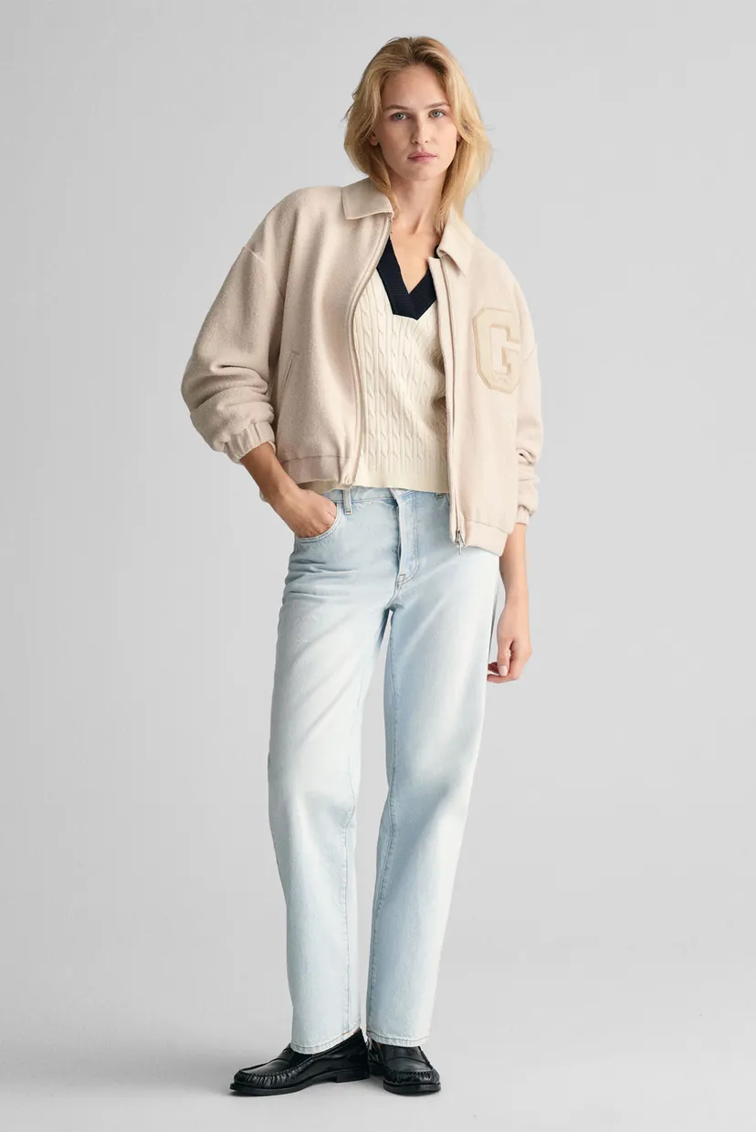 Жіночі блакитні джинси STRAIGHT RIGID JEANS 6