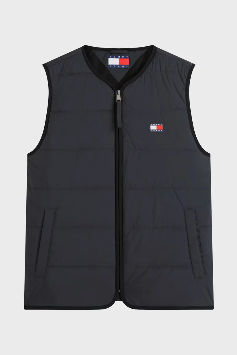 Чоловічий сірий жилет QUILTED VEST 5