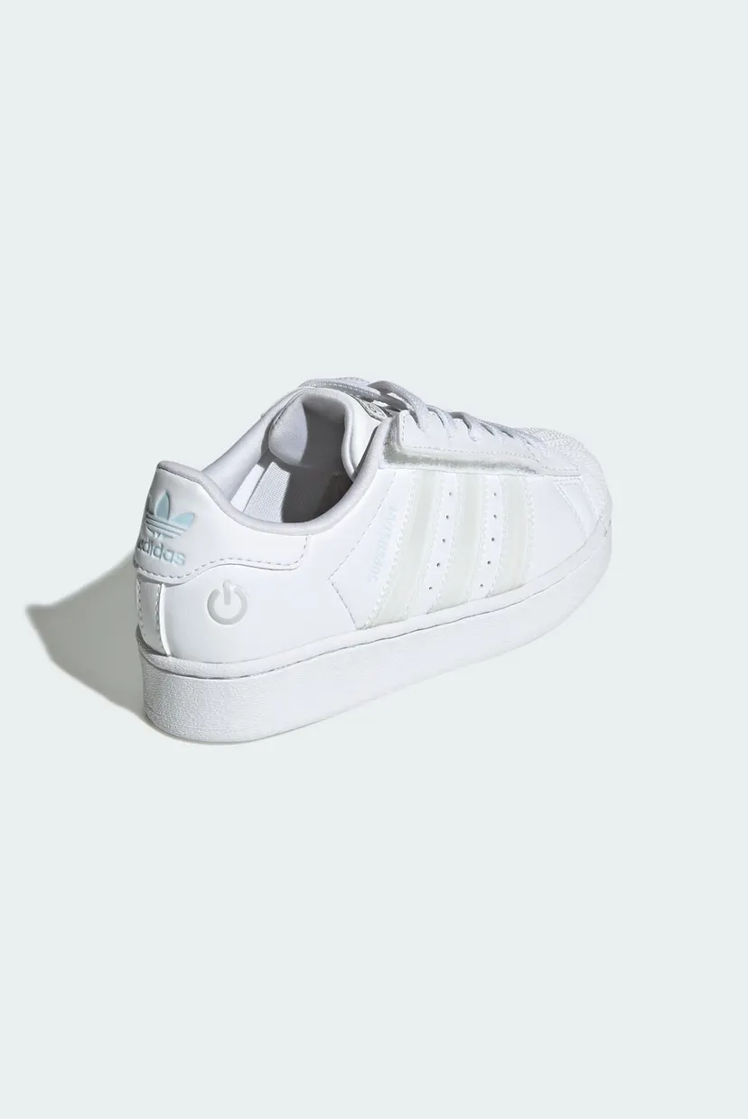 Детские белые сникерсы Superstar Led Lights Comfort Closure Elastic Lace Kids 5