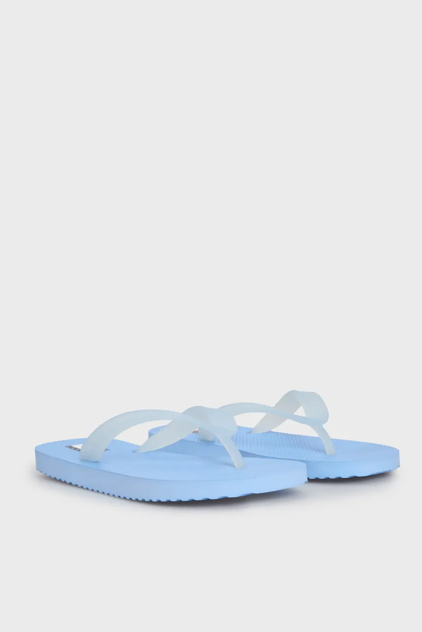 Жіночі блакитні в'єтнамки LOGO FLIP FLOP 3