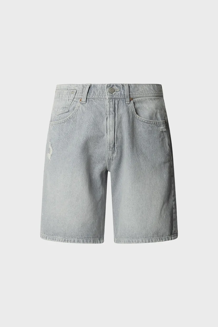 Мужские серые джинсовые шорты LOOSE TOM WORN 5