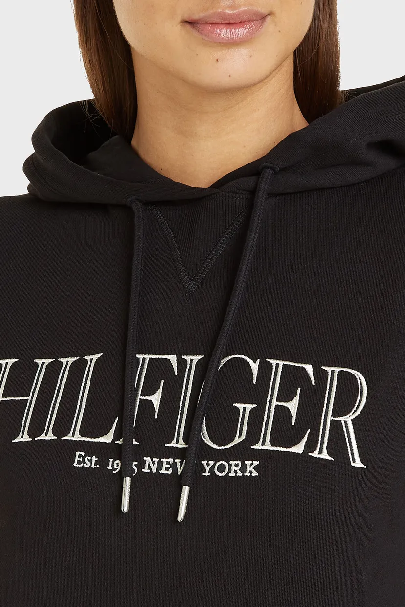 Женское черное худи REG MDN HILFIGER 3