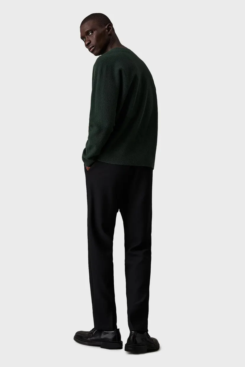 Мужские черные брюки COMFORT KNIT TAPERED PLEAT 3