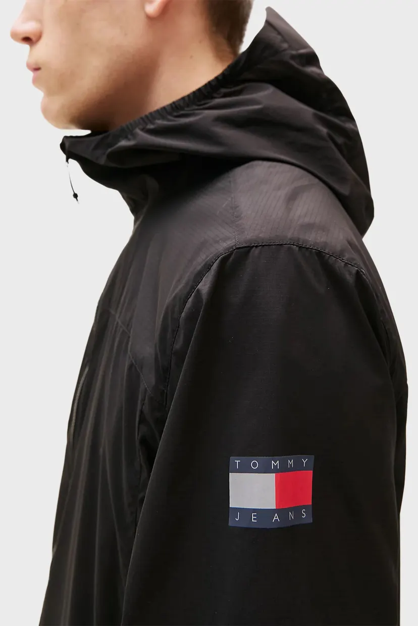 Чоловіча чорна вітровка OUTDOOR SHELL 4