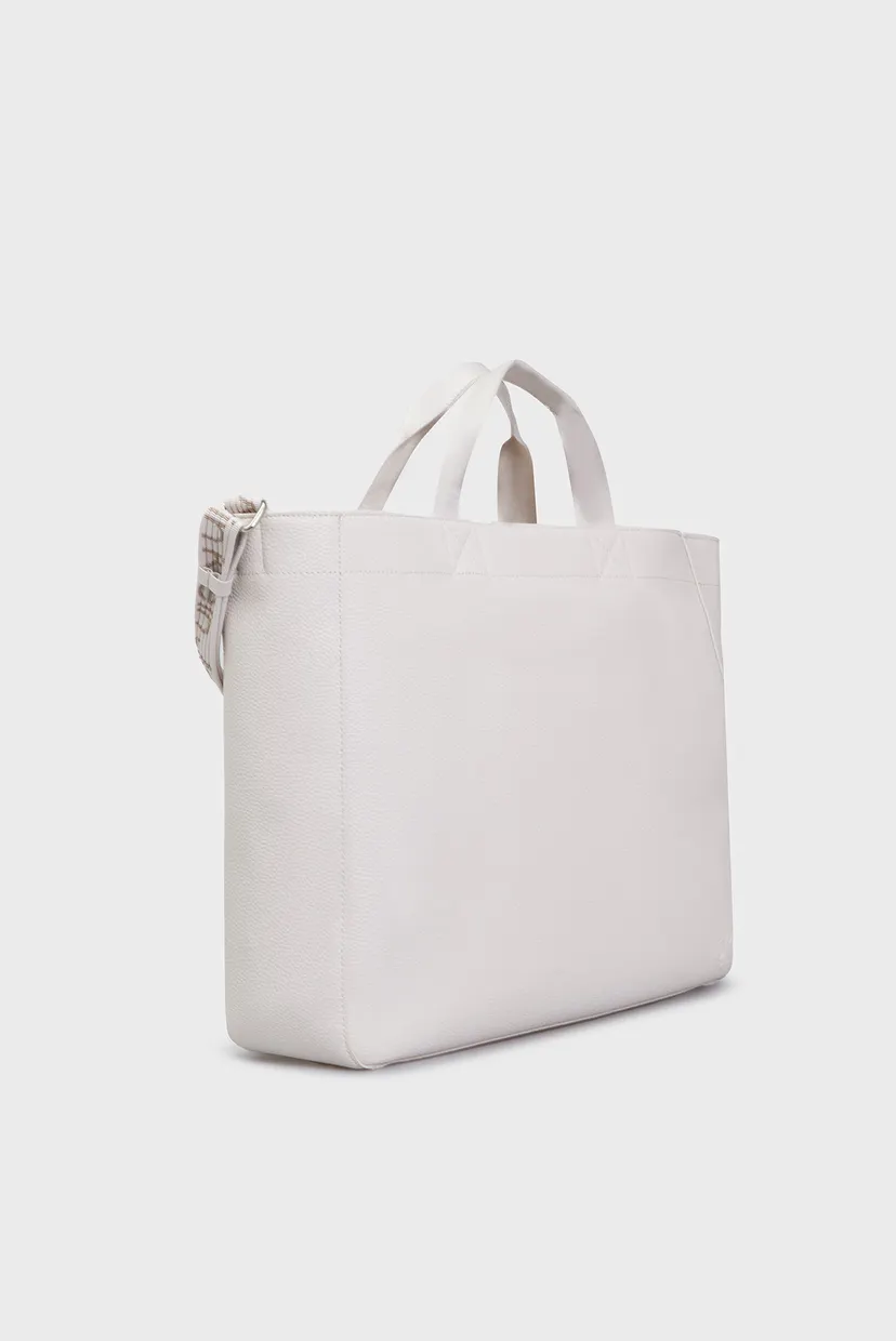 Жіноча біла сумка ULTRALIGHT SLIM TOTE34 PU 3