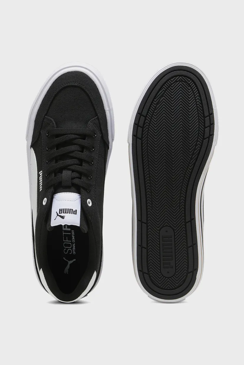 Чорні кеди Court Classic Vulcanised Formstrip Unisex Sneakers 4