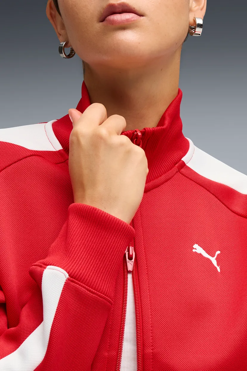 Жіноча червона спортивна кофта T7 ALWAYS ON Short Track Jacket Women 4