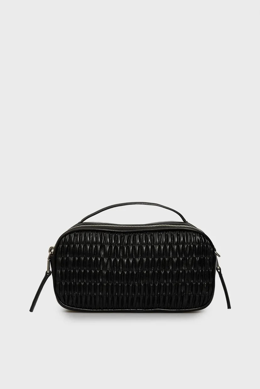 Жіноча чорна сумка RUCHED 4