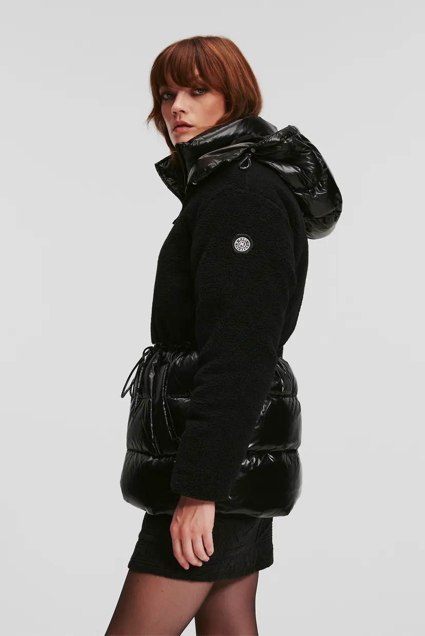 Жіноча чорна куртка SHEARLING MIX 4