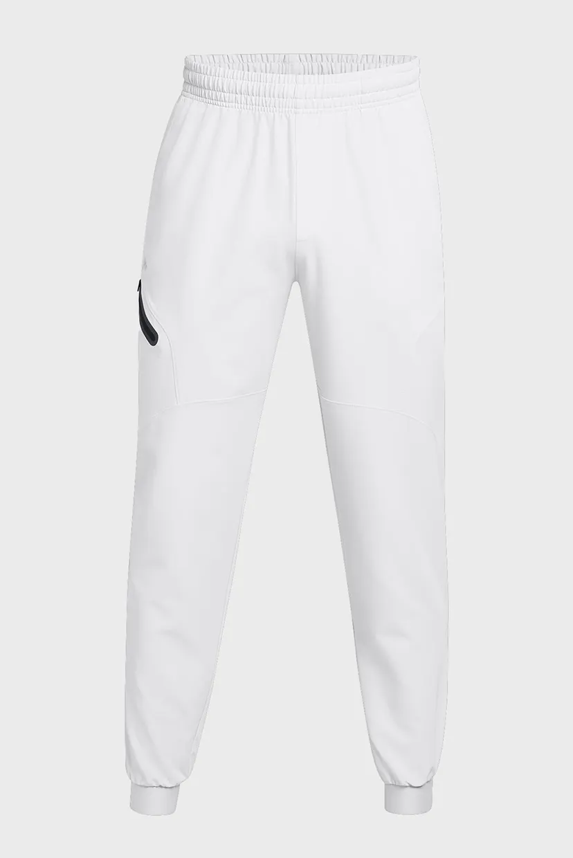 Мужские белые спортивные брюки UA Unstoppable Woven Jogger 5