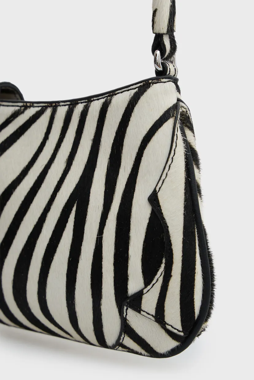 Жіноча шкіряна сумка з візерунком COOL ZEBRA 5