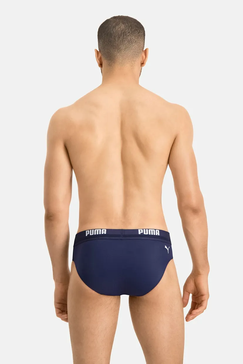 Чоловічі темно-сині плавки PUMA Swim Men Logo Swim Brief 3