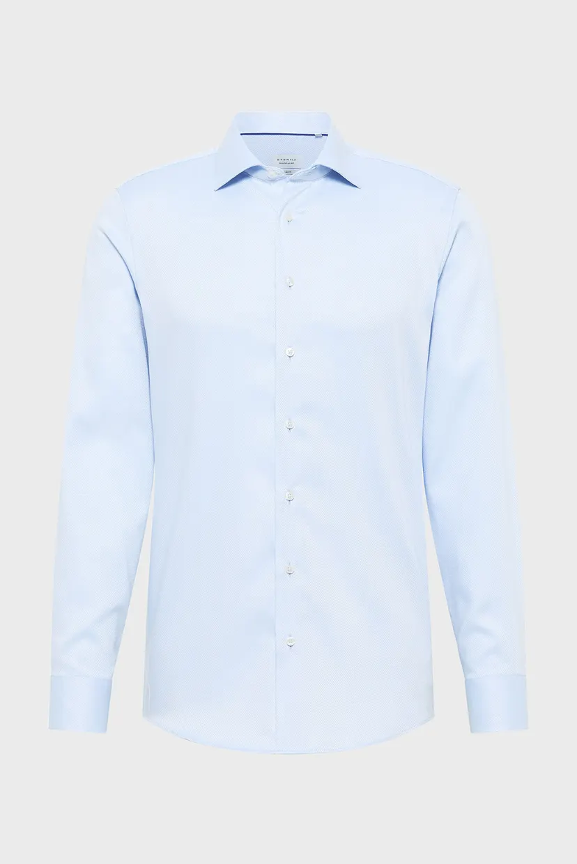 Чоловіча блакитна сорочка з візерунком SLIM FIT 6
