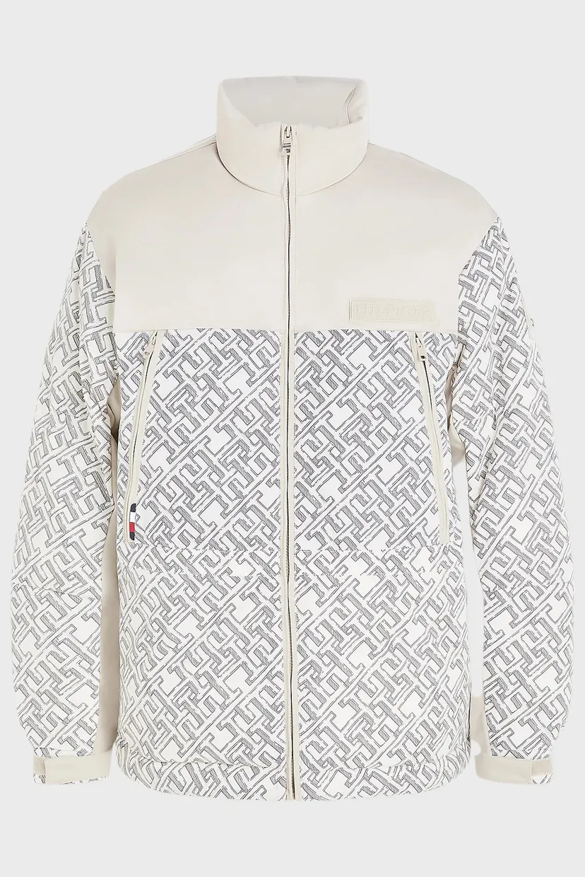 Чоловіча біла куртка з візерунком NEW YORK MONOGRAM PRT MID LENGTH 5