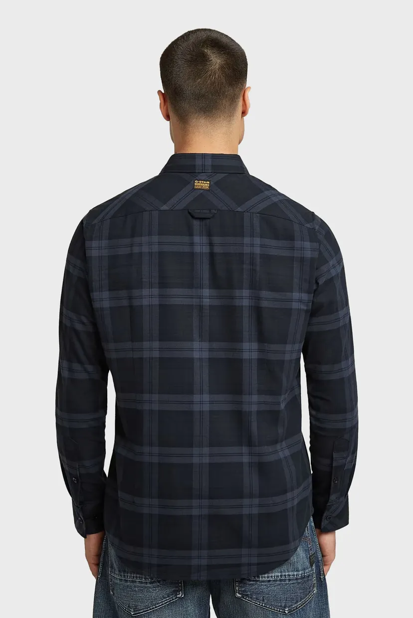 Чоловіча темно-синя картата сорочка Bristum 2.0 Slim Shirt l/s/ 4