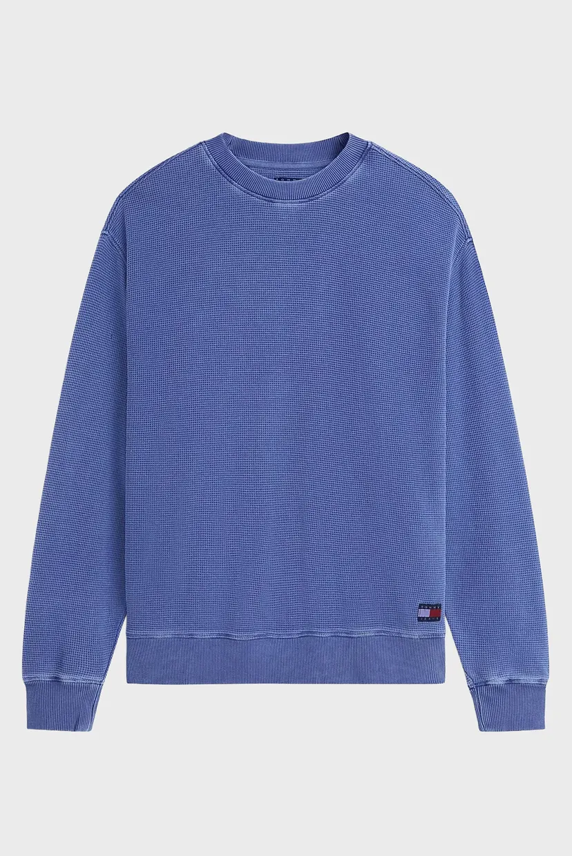 Мужской синий свитшот RLX WASHED WAFFLE CREW EXT 5