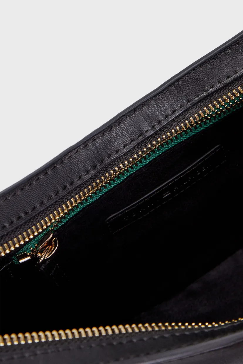 Жіноча чорна сумка TH MONOTYPE SADDLE BAG 6