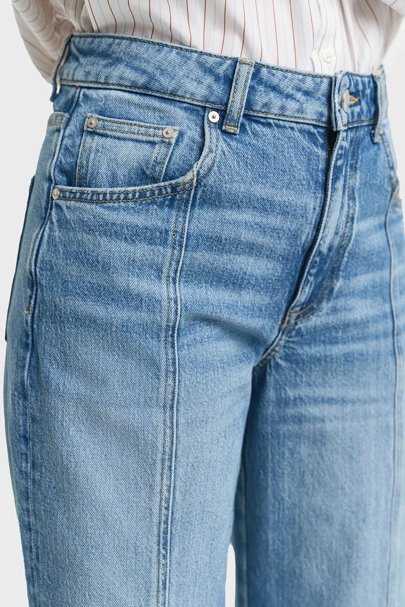 Женские синие джинсы RELAXED STRETCH SEAM 5