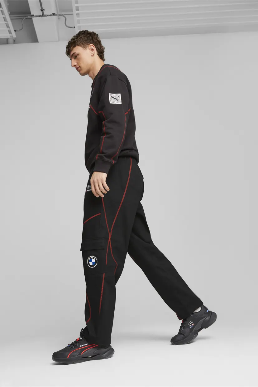 Мужские черные спортивные брюки BMW M Motorsport Garage Crew Pants