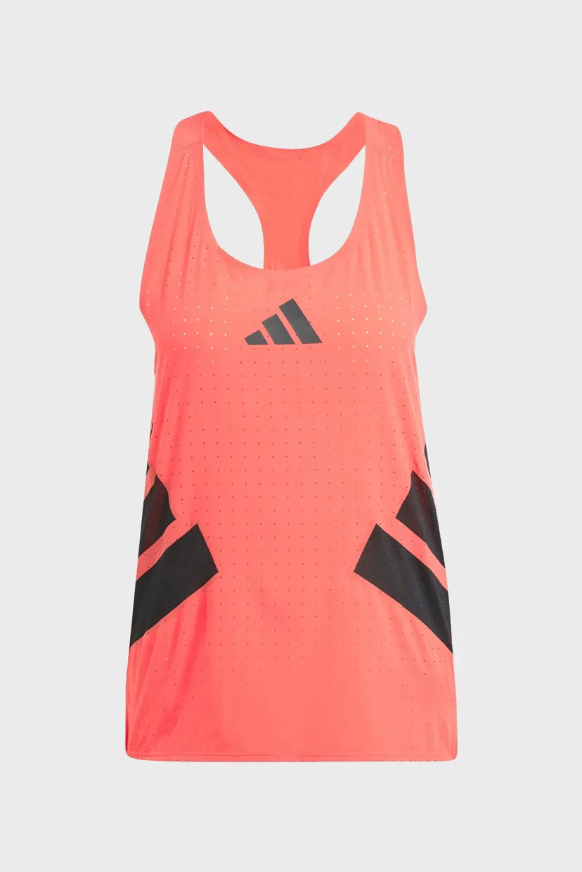 Женская коралловая майка Adizero Road to Records 6