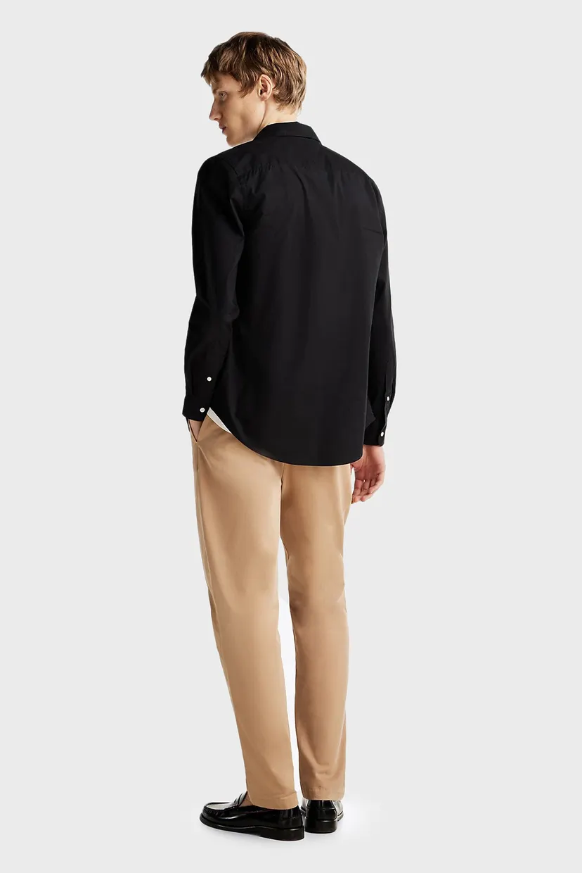 Мужская черная рубашка FLEX POPLIN KENT COLLAR SF 3
