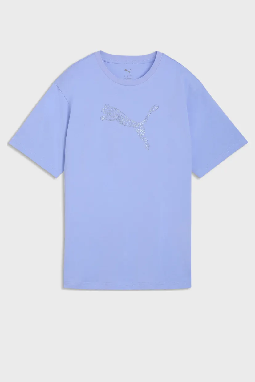 Женская сиреневая футболка HER Relaxed Graphic Tee Women 4