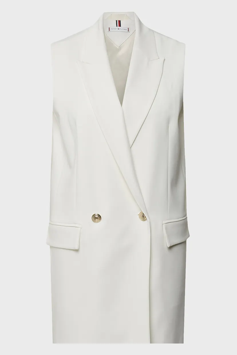 Женский белый жилет SPRING DB VIS TAILORED 4