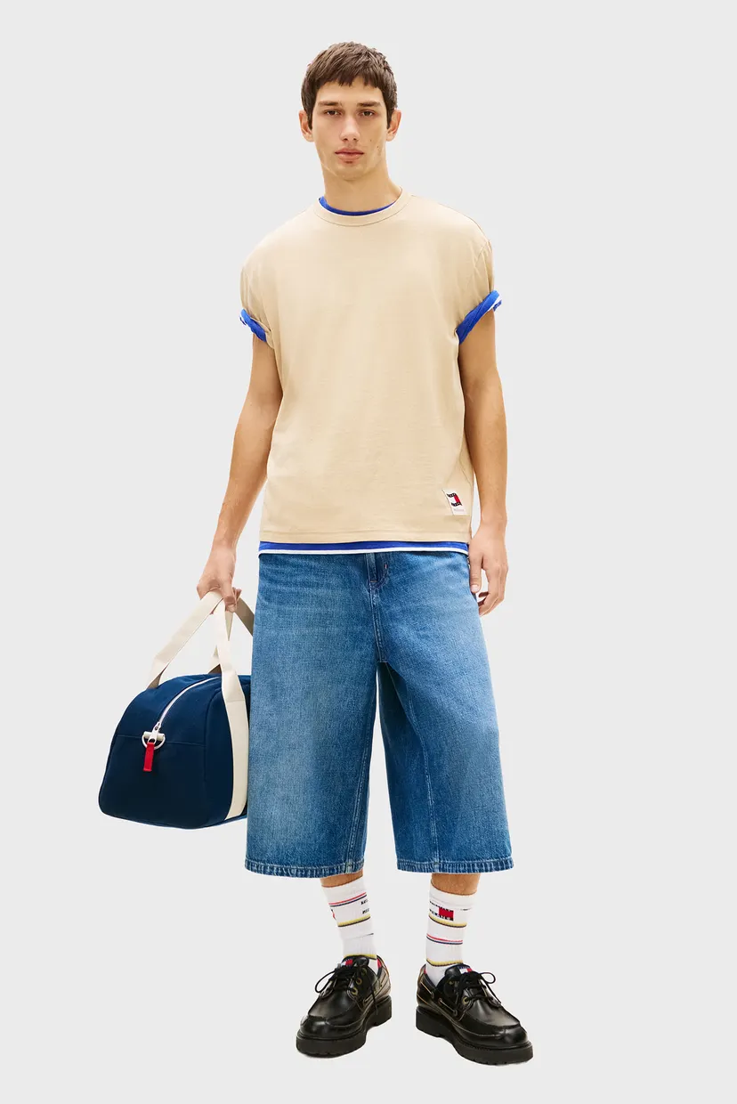 Мужская бежевая футболка TJM 90S WAVING FLAG SS TEE 4