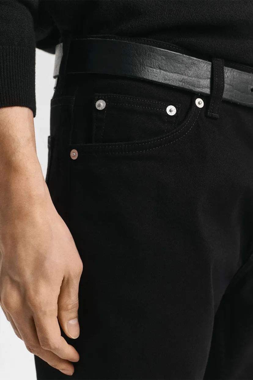 Мужские черные джинсы REGULAR STAY BLACK JEANS 4