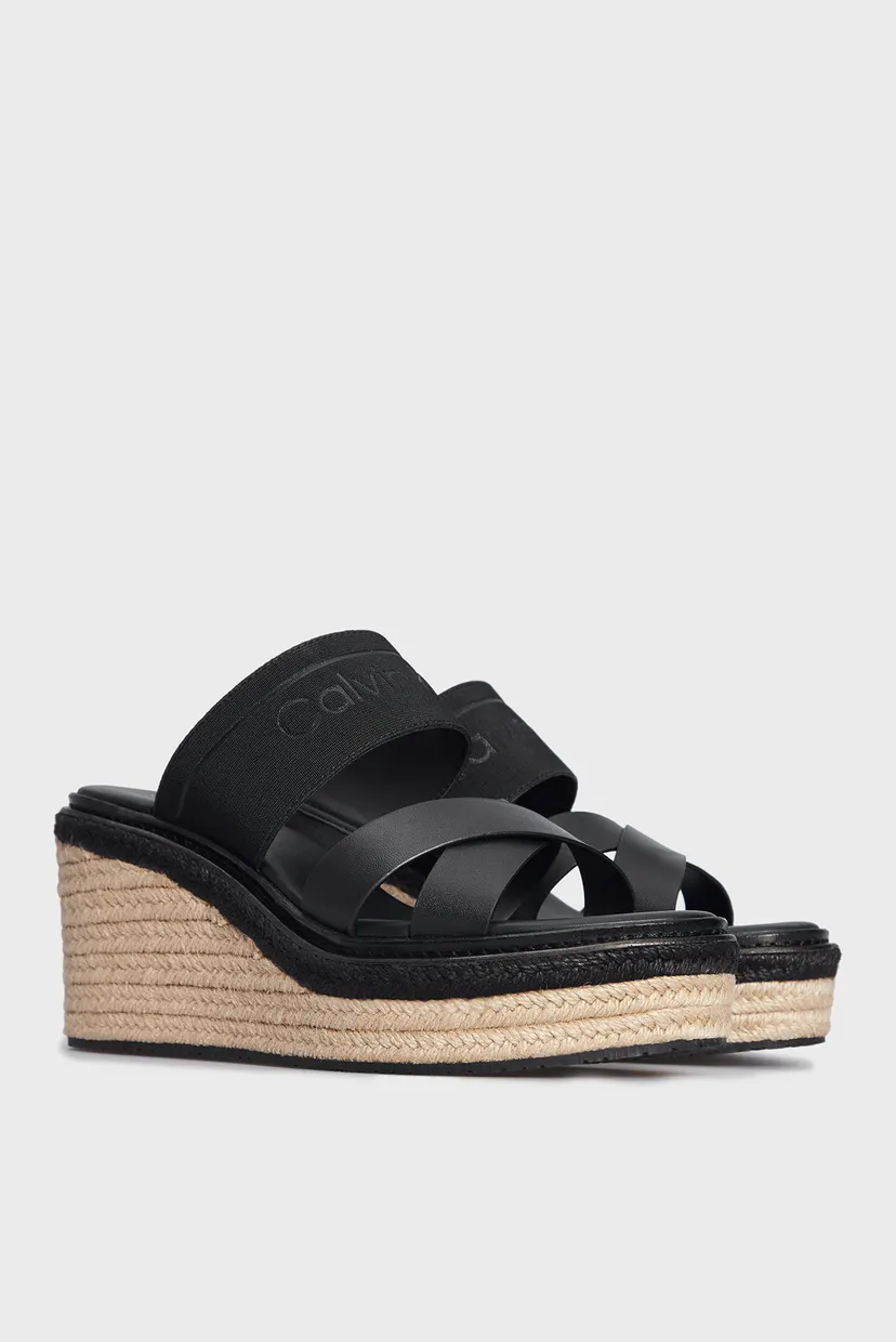 Женские черные босоножки WEDGE 50HH - HE 3