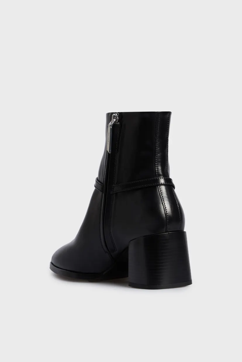 Жіночі чорні шкіряні ботильйони ANKLE BOOT 55 W/HW LTH 5