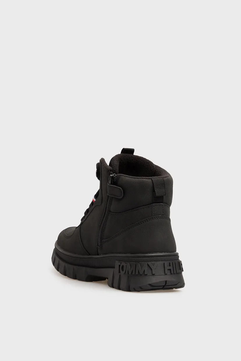 Дитячі чорні черевики LACE-UP 4