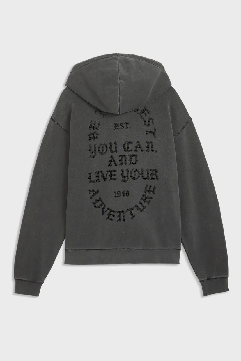 Мужское темно-серое худи PUMA.NOW Full-Zip Hoodie Men 7