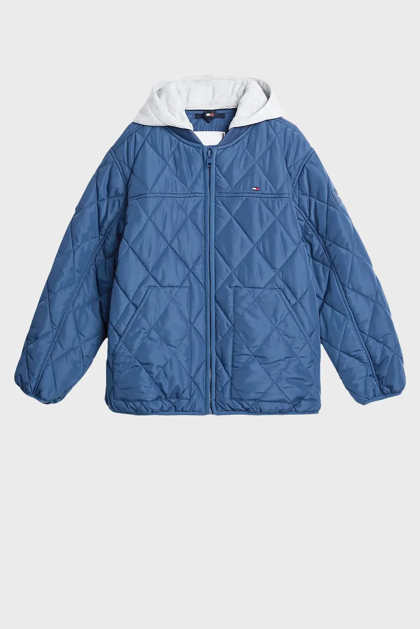 Детская синяя куртка LIGHT PADDED QUILTED JACKET 5