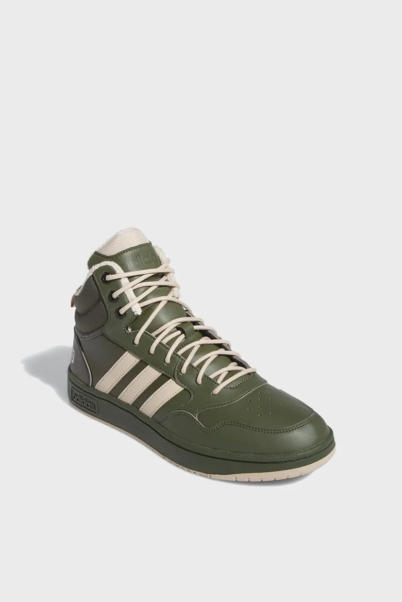 Чоловічі оливкові кросівки Hoops 3.0 Mid Lifestyle Basketball Classic Fur Lining 4