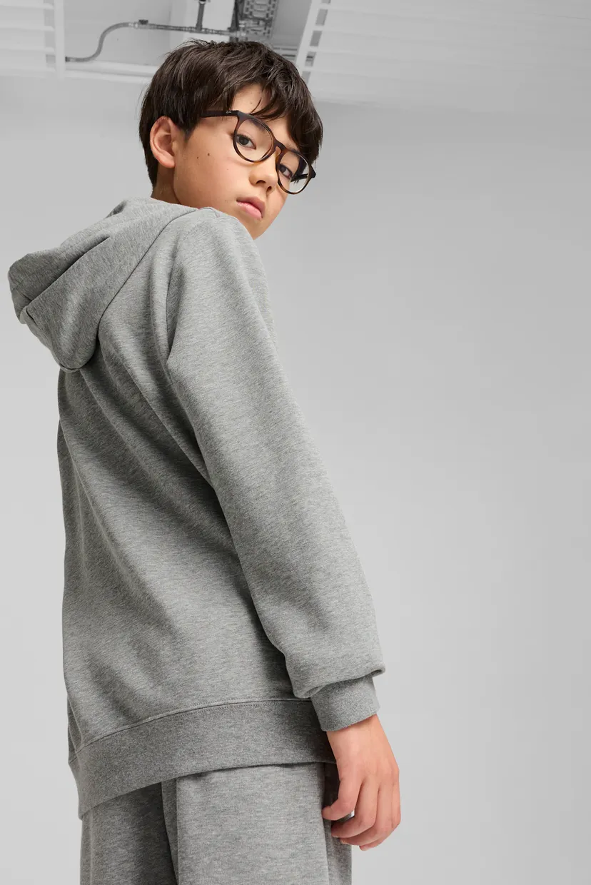 Детское серое худи ESS No. 1 Logo Hoodie Youth 3