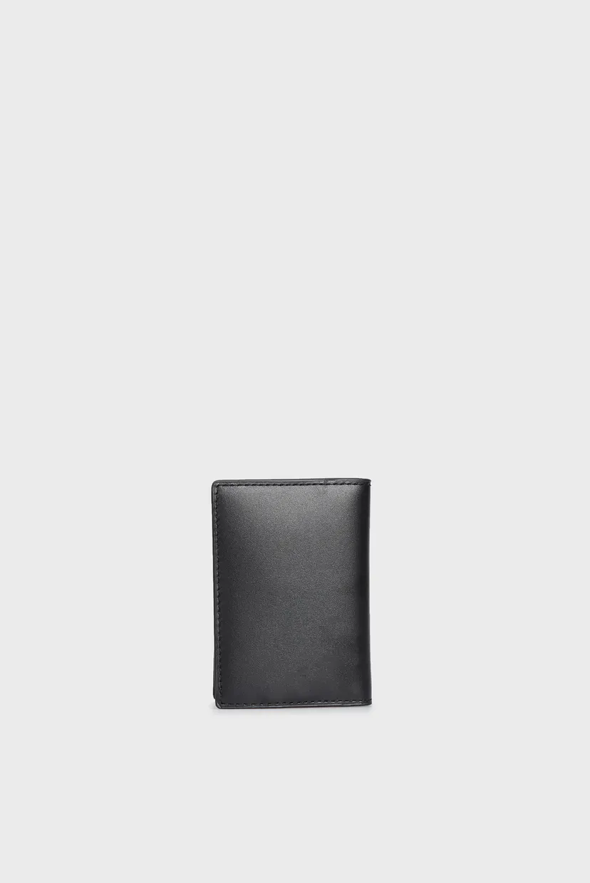 Чоловічий чорний шкіряний кардхолдер TH MODERN LEATHER BIFOLD 4
