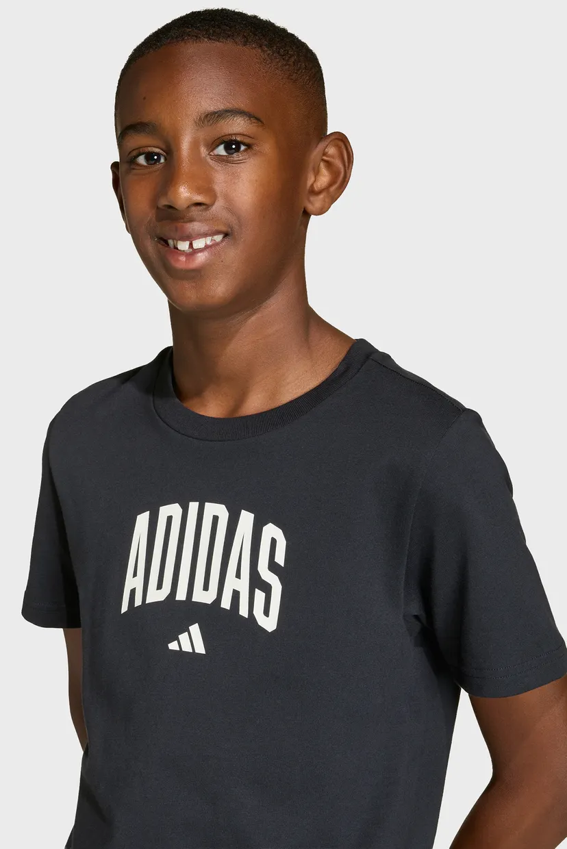 Дитяча чорна футболка Collegiate Graphic Kids 6