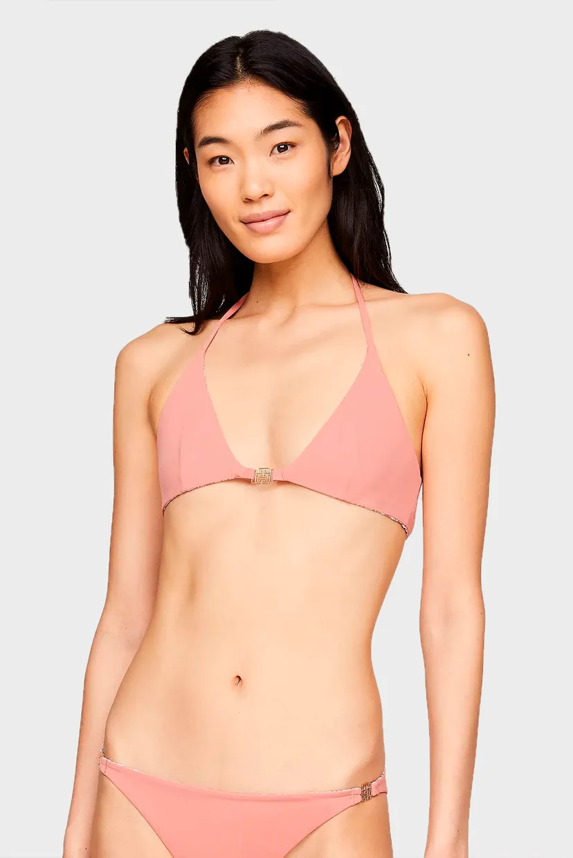 Женский пудровый двусторонний лиф от купальника REVERSIBLE TRIANGLE 3