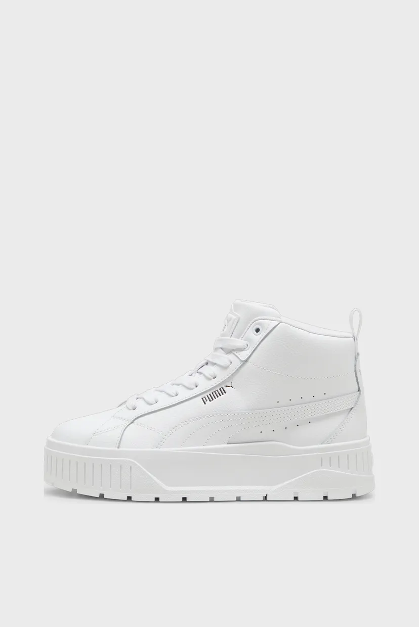 Жіночі білі шкіряні кросівки Karmen II Mid Sneakers Women 4