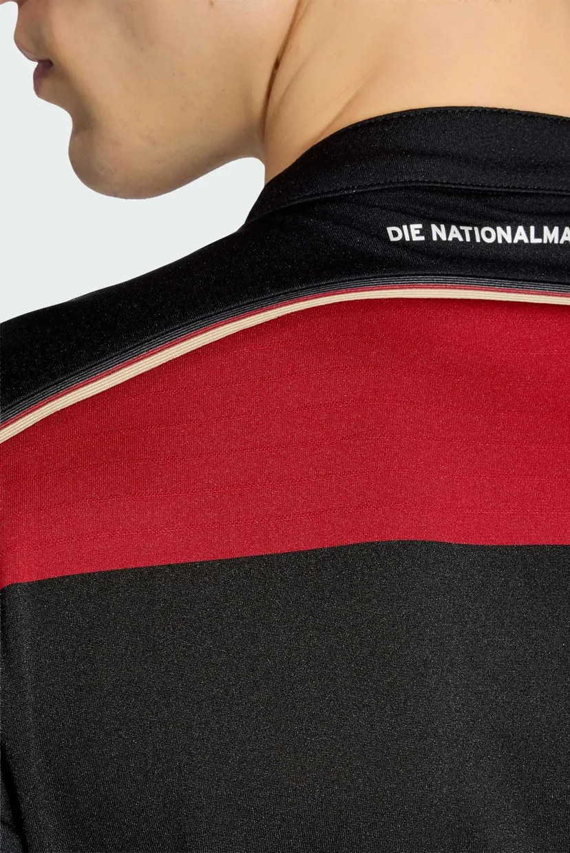 Мужская черная футболка в полоску Germany Away 2014 5