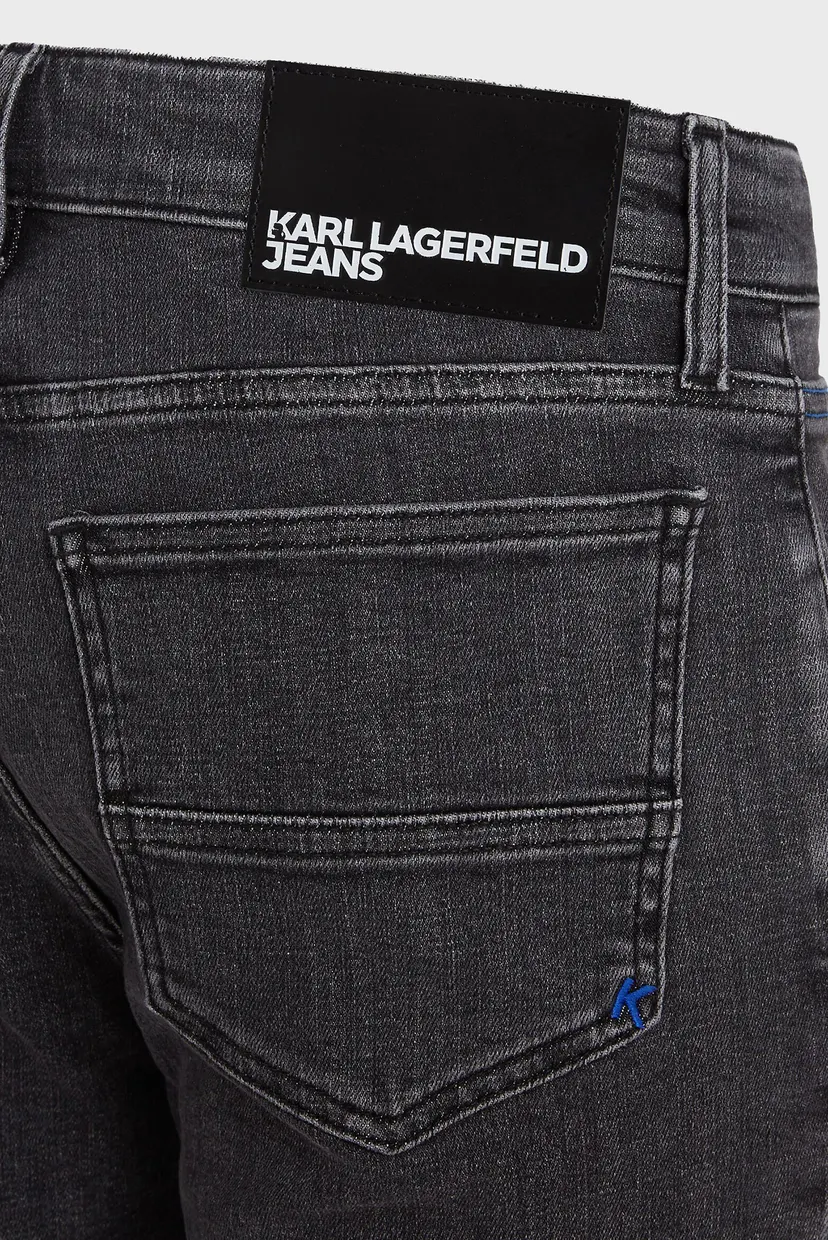 Мужские черные джинсы skinny denim 4