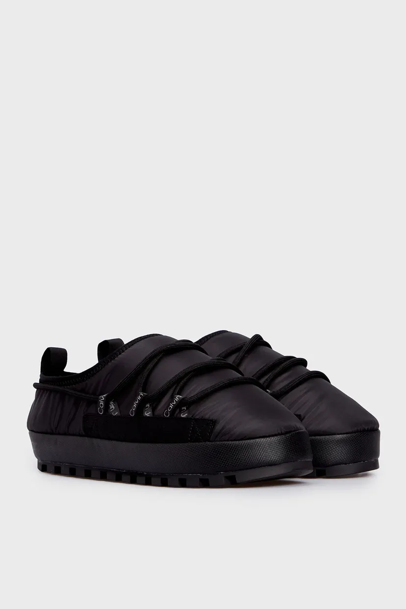 Мужские черные тапочки HOME SLIPPER LACING 3